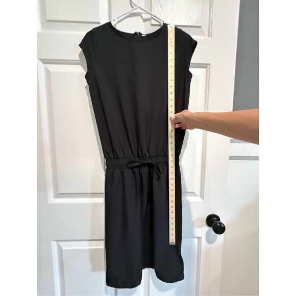 NWOT Albion Going Places Black Cap Sleeve Drawstring Waist Athletic Dress XS - Picture 8 of 16